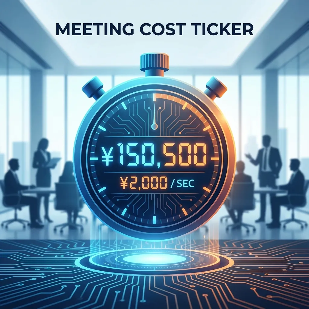 How Much Does Your Meeting Cost? Reject Ineffective Meetings with the Meeting Cost Ticker